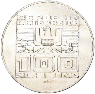 100 шиллингов 1976 года Австрия «1000 лет Каринтии»