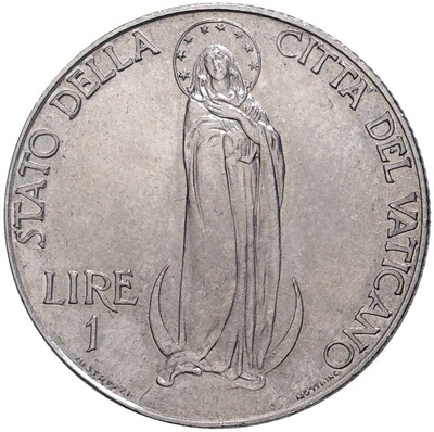 1 лира 1940 года Ватикан