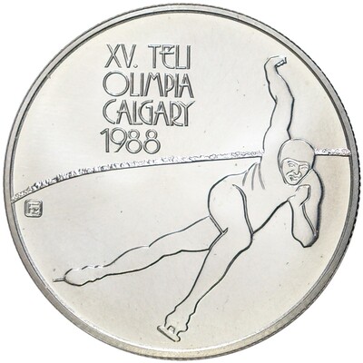 500 форинтов 1986 года Венгрия «XV зимние Олимпийские Игры 1988 в Калгари»