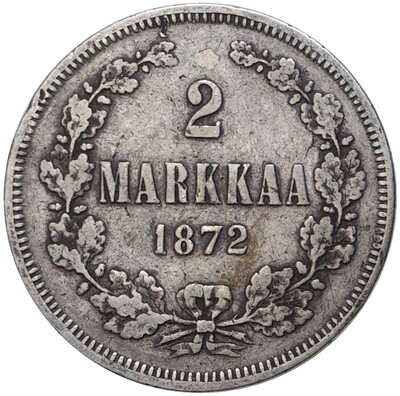 2 марки 1872 года Русская Финляндия