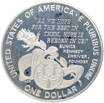 1 доллар 1995 года Р США «Специальные Олимпийские игры»