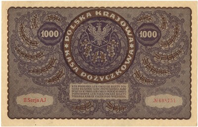 1000 марок 1919 года Польша