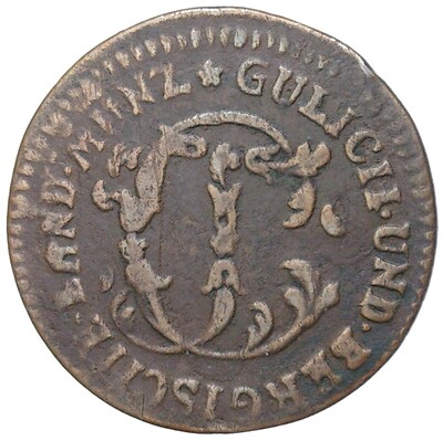 1/4 стюбера 1784 года Юлих-Берг