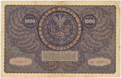 1000 марок 1919 года Польша