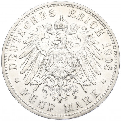 5 марок 1908 года Германия (Пруссия)
