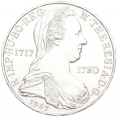 25 шиллингов 1967 года Австрия «250 лет со дня рождения Марии Терезии»