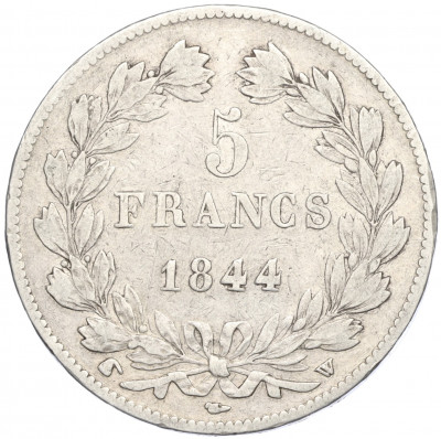 5 франков 1844 года W Франция