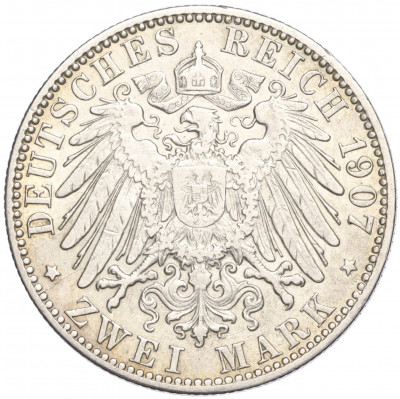 2 марки 1907 года Германия (Гамбург)