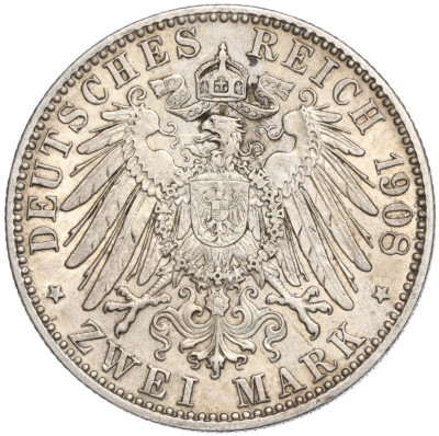 2 марки 1908 года Германия (Бавария)