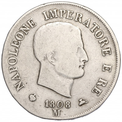 5 лир 1808 года Наполеоновское королевство Италия