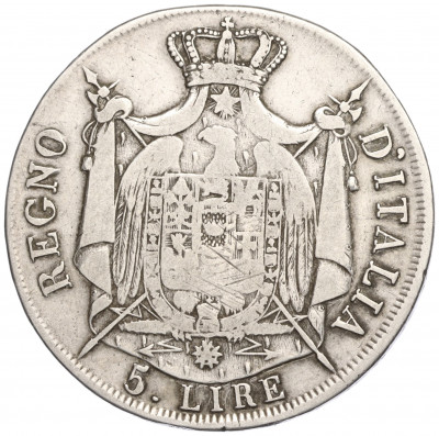 5 лир 1808 года Наполеоновское королевство Италия