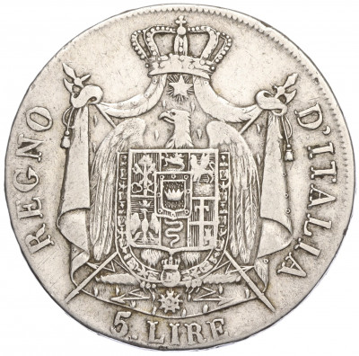 5 лир 1809 года Наполеоновское королевство Италия