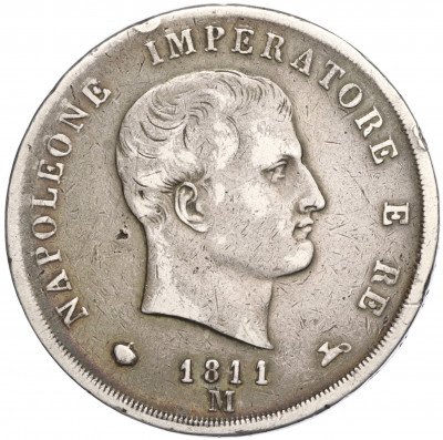 5 лир 1811 года Наполеоновское королевство Италия