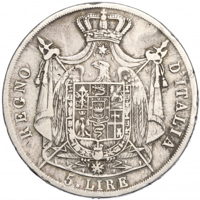 5 лир 1811 года Наполеоновское королевство Италия
