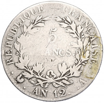 5 франков 1803 года (AN12) Франция