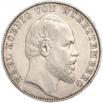 1 талер 1871 года Вюртемберг «Победоносное завершение Франко-прусской войны»