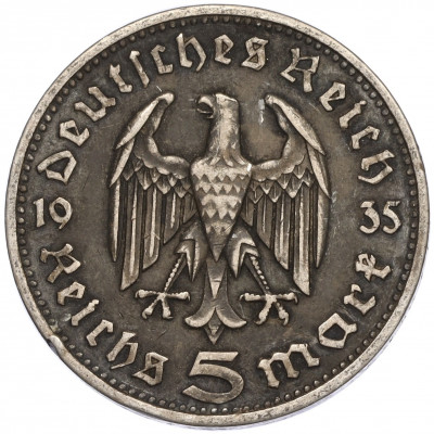 5 рейхсмарок 1935 года D Германия