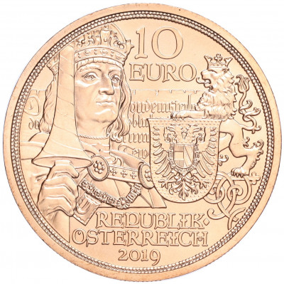 10 евро 2019 года Австрия «Рыцарские истории — Рыцарство»