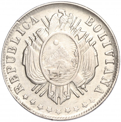 20 сентаво 1879 года Боливия