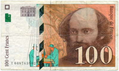 100 франков 1998 года Франция
