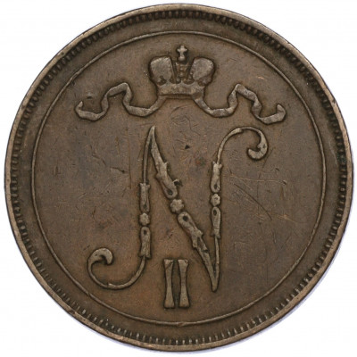 10 пенни 1900 года Русская Финляндия