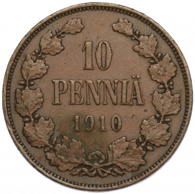 10 пенни 1910 года Русская Финляндия