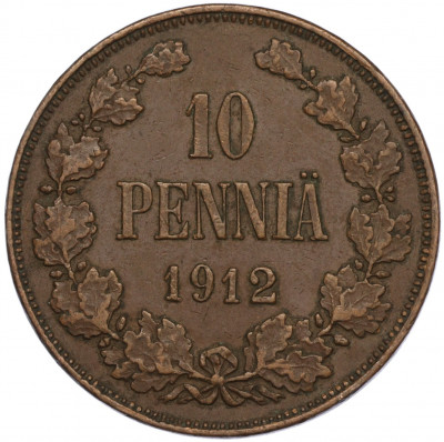 10 пенни 1912 года Русская Финляндия