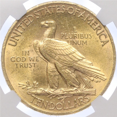 10 долларов 1911 года США — в слабе NGC (MS62)