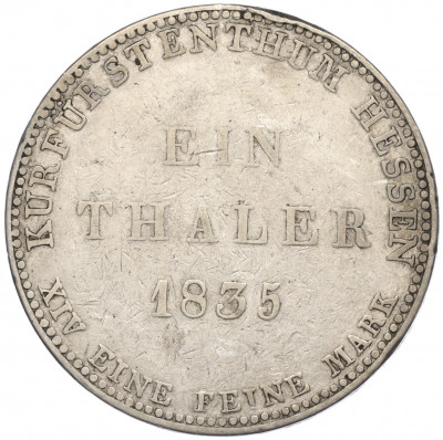 1 талер 1835 года Гессен-Кассель