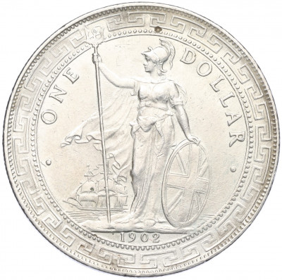 1 доллар 1902 года Великобритания «Торговый доллар»