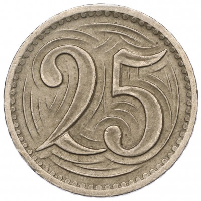 25 геллеров 1933 года Чехословакия