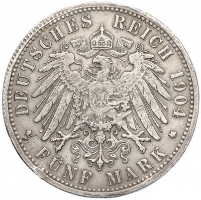 5 марок 1904 года G Германия (Баден)