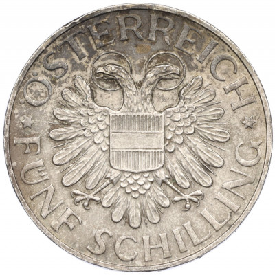 5 шиллингов 1934 года Австрия