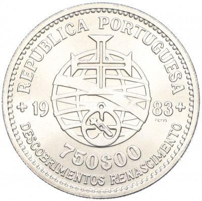 750 эскудо 1983 года Португалия 