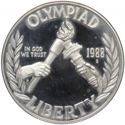 1 доллар 1988 года S США «XXIV летние Олимпийские Игры 1988 в Сеуле»