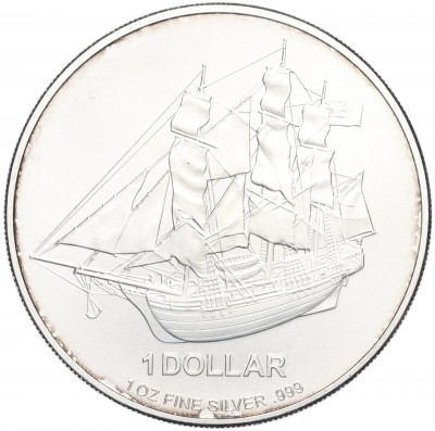 1 доллар 2010 года Острова Кука «Баунти»