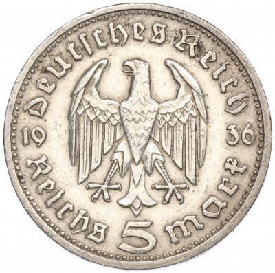 5 рейхсмарок 1936 года E Германия