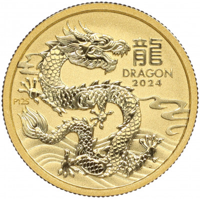 25 долларов 2024 года Австралия «Китайский гороскоп — Год дракона»