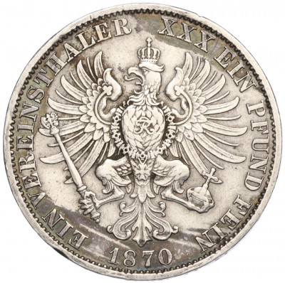 1 союзный талер 1870 года A Пруссия
