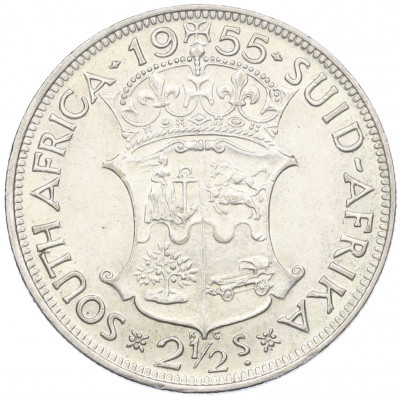 2 1/2 шиллинга 1955 года Британская Южная Африка