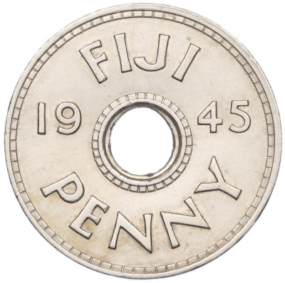 1 пенни 1945 года Фиджи