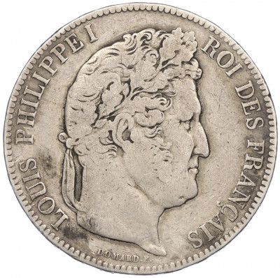 5 франков 1842 года Франция