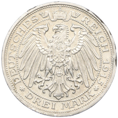 3 марки 1915 года Германия (Мекленбург-Шверин) 