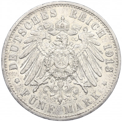 5 марок 1913 года А Германия (Пруссия)