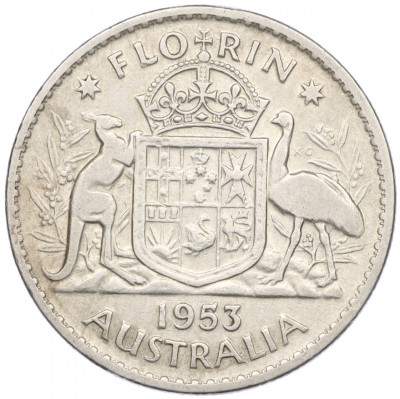1 флорин 1953 года Австралия
