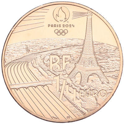 1/4 евро 2022 года Франция «XXXIII летние Олимпийские игры в Париже 2024 года — Велоспорт на треке»