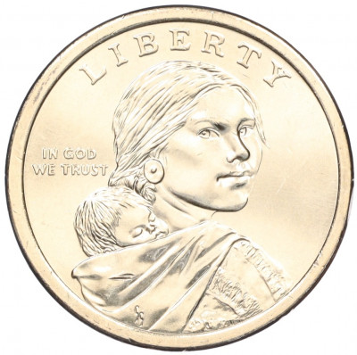 1 доллар 2024 года Р США «Коренные Американцы — Закон о гражданстве индейцев»