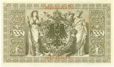 1000 марок 1910 года Германия