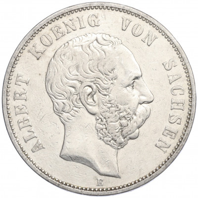5 марок 1895 года Е Германия (Саксония)