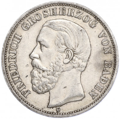 5 марок 1895 года G Германия (Баден)
